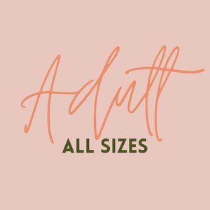 Adult sized clothing.